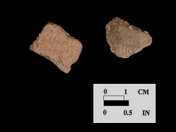 Minguannan body sherd exterior (2 and 3 of 3) from Perry Point site 18CE256.